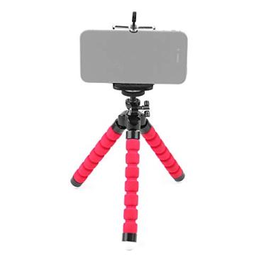 Imagem de Suporte de polvo para tripé Andoer Sponge pequeno preguiçoso para celular, portátil, celular, suporte universal, para celular, celular, vermelho, clipe para celular
