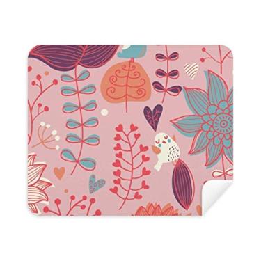Imagem de Pano de limpeza de tela para telefone com tinta de flor vermelha para plantas 2 peças tecido de camurça