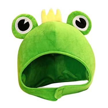 Imagem de Simhoa Chapéu de pelúcia sapo coelho fantasia feminina festa decoração de inverno quente, conforme descrito