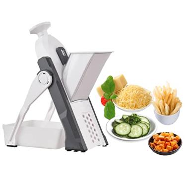 Imagem de burko Cortador De Legumes Seguro Para Cozinha Cortador De Mandolina Ajustável Para Batatas Cebola Pepino Cenoura Com Escova De Limpeza De Recipientes