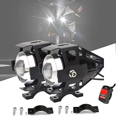 Imagem de Para faróis de LED Vulcan 1500 Z1000Sx Vulcan 800 Zx10R 2005 Z1000 2008 Zx12R Zx10R 2016 Z900Rs Luz de neblina U5 Motocicleta