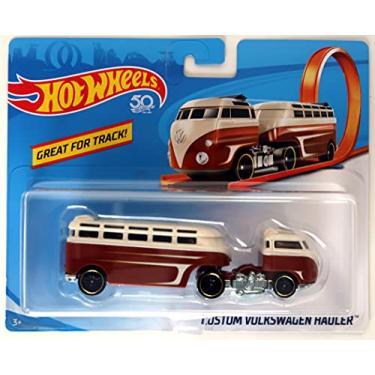 Imagem de DieCast Carrinho de transporte personalizado com estrelas da Hotwheels [marrom]