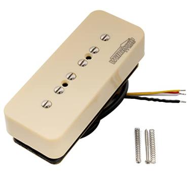 Imagem de Wilkinson M Series Empilhados Cerâmica Captador P90 Soapbar Humbucker Sized Single Coil Pickup Ponte para Guitarra SG/LP, Creme