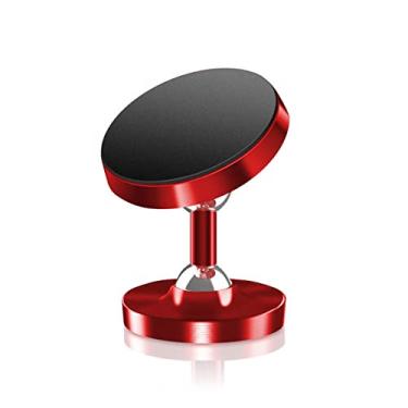 Imagem de Suporte magnético para telefone de carro no carro suporte para celular suporte universal para painel de controle magnético, vermelho