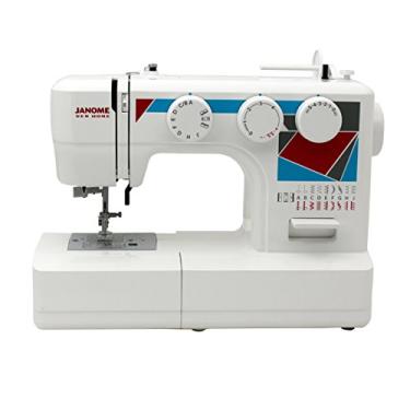 Imagem de Janome Máquina de costura MOD-19 fácil de usar com 19 pontos, rosca automática de agulha e cães de alimentação de 5 peças
