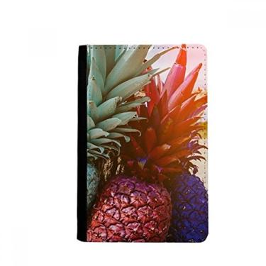 Imagem de Porta-passaporte Fresh Early Morning Abacaxi Frutas Passport Holder Notecase Burse Carteira Capa Cartão, Multicolor