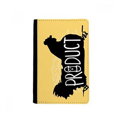 Imagem de Porta-passaporte natural galinha preta com contorno de animal para passaporte Notecase Burse capa carteira porta-cartões, Multicolor