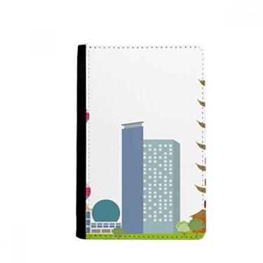 Imagem de China Architecture TV Tower Landmark Pattern Passport Holder Notecase Burse Wallet Cover Card Purse, Multicolor