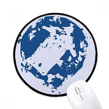 Imagem de DIYthinker Arrow Design Simples Ilustração Redonda Padrão Mouse Pad Desktop Escritório Tapete Redondo para Computador