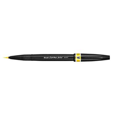 Imagem de Pentel Ponta de pincel extrafina SESF30 °C GX, pacote com 1 amarelo