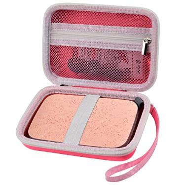 Imagem de Capa compatível com impressora fotográfica instantânea HP Sprocket Select Portátil/2ª edição, suporte organizador de transporte para viagem serve para papel fotográfico Zink, cabo USB e mais acessórios (apenas caixa) - rosa