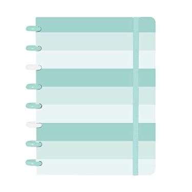 Imagem de Caderno Disco IsCool Inteligente A5 Candy Listras Verde