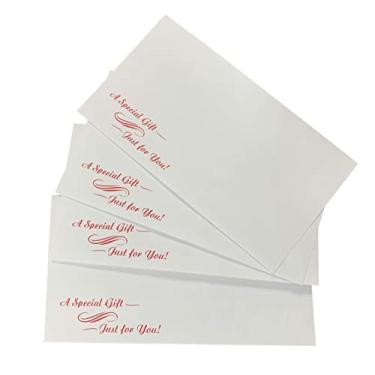 Imagem de Envelopes de gravidez para dicas (9,5 x 17,5 cm) - quantidade de 50 | Perfeito para feriados, aniversários, formaturas, bônus de empresa, presentes, dinheiro e muito mais! (Vermelho)