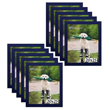Imagem de Kit 10 Porta Retrato Molduras 20x25 Azul
