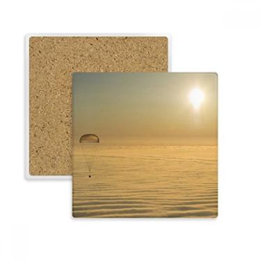 Imagem de Porta-copos de balão dourado brilhante brilhante com suporte de subplaca para caneca e copo