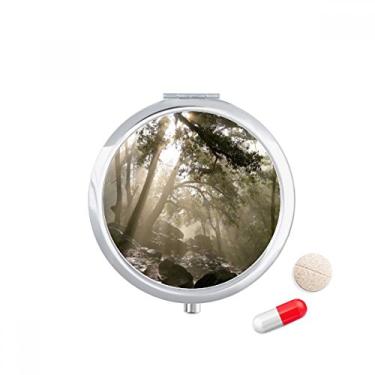 Imagem de Caixa de comprimidos Green Forestry Science Nature Scenery Pocket Medicine Storage Box Dispenser recipiente