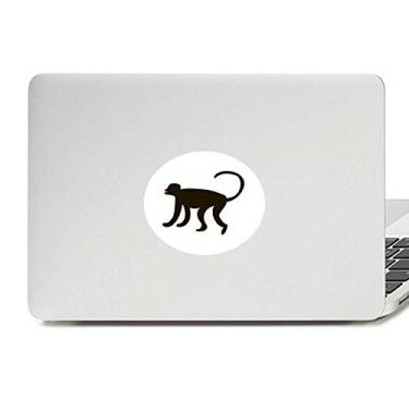 Imagem de Adesivo de vinil preto com emblema de animal de macaco preto adesivo para notebook