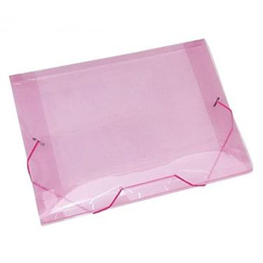Imagem de Pasta Plástica Escolar Rosa Ofício Fina PP ACP 10un