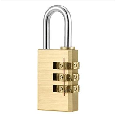 Imagem de Cadeado All Copper com código de 4 dígitos, cadeado antifurto