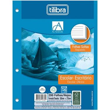 Imagem de Bloco para Fichário Universitário, Tilibra 15.782-1, Multicor, Pacote com 12 Unidades