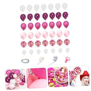 Imagem de Gadpiparty 1 Conjunto Conjunto De Balão De Festa Balão Festival Balões De Noivado Balão Rosa Balões De Confete Balões De Festa Látex Balão De Noivado Bebê Itens Decorativos Garota Emulsão