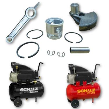 Imagem de Kit Pistão 42 mm Com Anel Biela Virabrequim Schulz CSI 8.5 Pratic Air e Air Plus