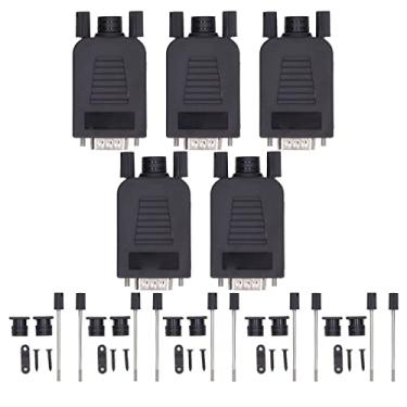 Imagem de Adaptador Macho de Porta Serial, 5 Conjuntos de Adaptador Macho Db9 Rs232 Conector de Porta Serial para Câmera de Computador Conjunto Caixa Superior, Cabos de Computador