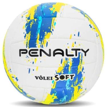 Imagem de Bola de Vôlei Penalty Soft XXIII Azul/Amarelo