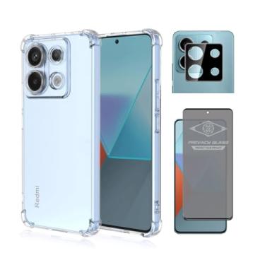 Imagem de Kit Capa, Película Privacidade e Película Câmera P/Xiaomi Redmi Note 13 Pro 5G