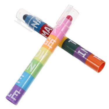 Imagem de NUOBESTY 4 Conjuntos marca-texto de costura material escolar marcadores para crianças marcador líquido caneta marca-texto marcador pastel marcador colorido cor retrô suprimentos plástico