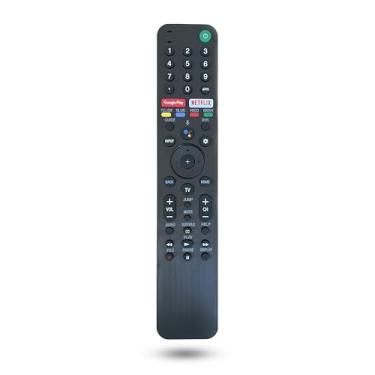 Imagem de Controle remoto de substituição RMF-TX500U para Sony TV XBR-55A8H XBR-43X800H XBR-49X800H XBR-65X90CH XBR-65X800H XBR-55A8H XBR-55X800H XBR-55X900H XBR-55X900H Chaveiro 950H D-75X75CH KD-75X750H (sem
