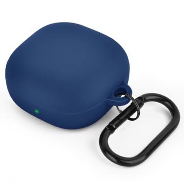 Imagem de AIRSPO Capa de silicone compatível com Samsung Galaxy Buds 2 Pro/Galaxy Buds2/Galaxy Buds Pro/Galaxy Buds Pro 2/Galaxy Buds Live/Galaxy Buds FE (azul escuro)