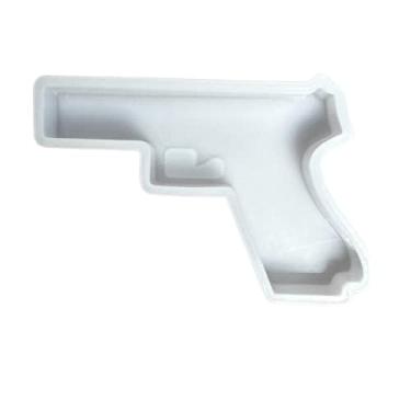 Imagem de Espingarda de arma masculina Freshie molde de silicone para velas perfumadas de carro, forno de sabão seguro para assar resistente ao calor até 100 °C 8,9 x 6,3 x 2,5 cm