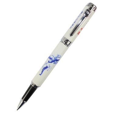 Imagem de Gullor Caneta esferográfica de pintura chinesa de camarão de porcelana azul e branca 950