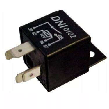 Imagem de Rele auxiliar universal 12v 40a 4 pinos com suporte dni 0102