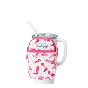 Imagem de Swig Life Bolsa Mega Caneca, Bolsa para Garrafa de Água com Alça Ajustável, Pochete de Garrafa de Água com Bolso para Telefone com Zíper, Acessórios para Copo (Let's Go Girls)