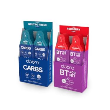 Imagem de Combo Dobro Carbs Gel + BT Nitrato Gel (Carbs Neutro Fresh com Cafeína + Redberry)