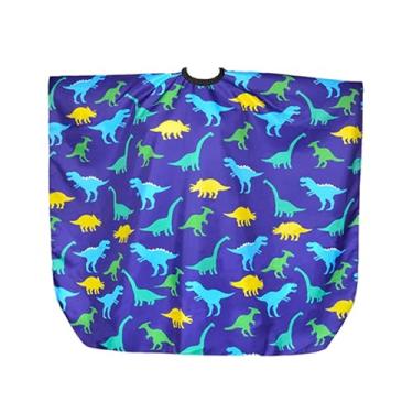 Imagem de Almencla Capa de barbeiro infantil, capa de barbeiro para crianças, suprimentos de cabeleireiro fofos, para corte de cabelo, capa para estilo de cabelo, estilo B