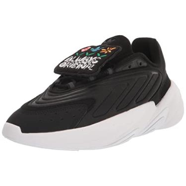 Imagem de adidas Originals Ozelia Tênis feminino, Preto/branco/vermelho ácido, 11