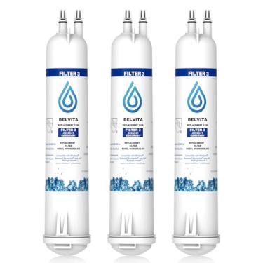 Imagem de BELVITA Filtro de água compatível com EDR3RXD1, 4396841, 4396710, filtro 3, 46-9083, 46-9030, 9030, 9083 filtro de água para geladeira (pacote com 3)
