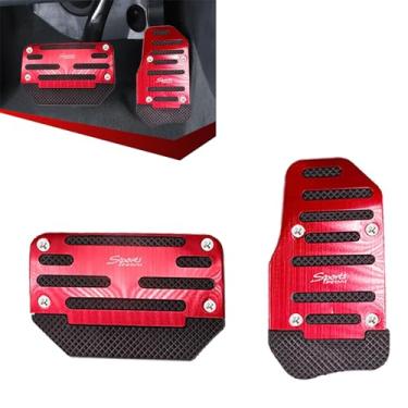 Imagem de Tesnaao Conjunto de almofadas de pedal antiderrapantes para carro, capas de pedal de acelerador, protetores de pedal de freio de carro, acessórios automáticos para automóveis, universal para a maioria