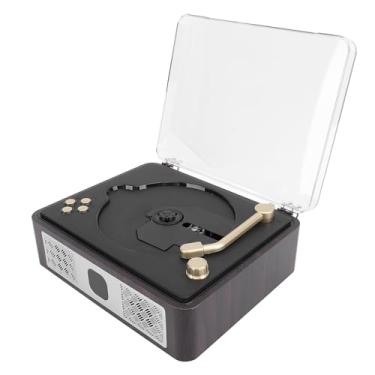 Imagem de Leitor de CD Retro, Leitor de CD Vintage Bluetooth Com Alto-falantes Duplos de Som HiFi, Leitores de CD de Mesa, Suporte SPDIF USB AUX, Bateria Recarregável, Leitores de CD