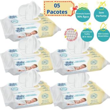 Imagem de Lenço Umedecido Baby Bin RN Kit 5 Pacotes