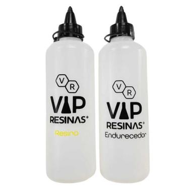 Imagem de Kit 2 Bisnaga Plástica Para Resina 275ml Tubo Transparente - Vip Resin