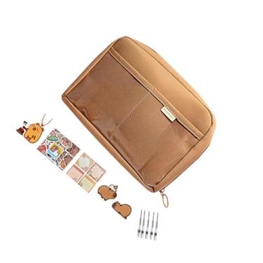 Imagem de JISADER Estojo de Lápis Caixa de Lápis Portátil Material Escolar Bolsa de Desenho Animado Papelaria Bolsa de Caneta para Estudantes Meninas Crianças, Style F