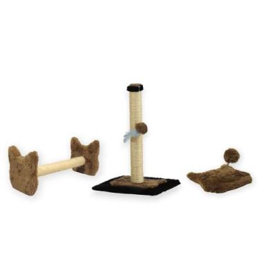 Imagem de Arranhador Para Gatos Poste P Torre Sisal Poste Horizontal e Mola Malu