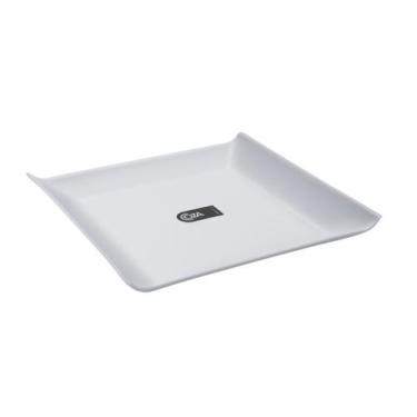 Imagem de Prato Quadrado Grande Coza Cozy 20,6 x 20,6 x 2,6 cm Branco