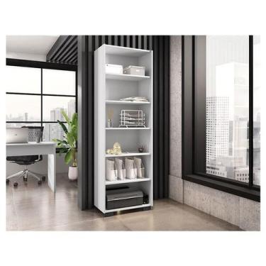 Imagem de Livreiro Ambiente Office Branco Trama - Móveis Leão - MOVEIS LEAO