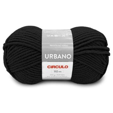 Imagem de Lã Urbano Circulo 100g 100 metros, 8990 Preto