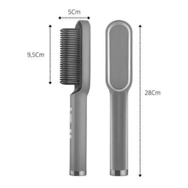 Imagem de Escova Pente Alisador Profissional 2 Em 1 Modela Alisa - SHOP ALTERNAT